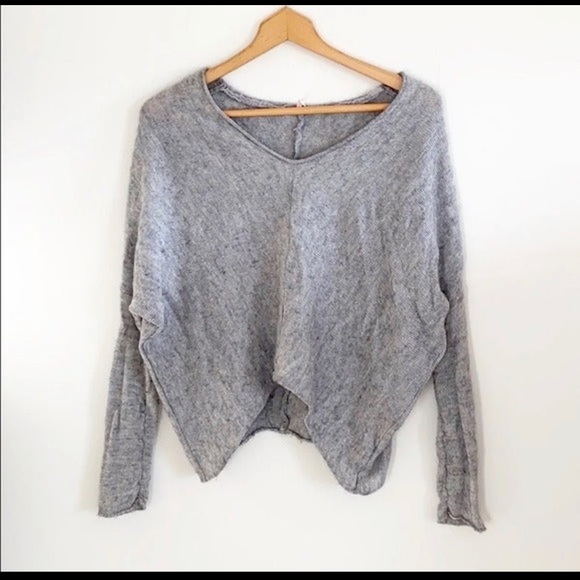 free people grey sweater - Picture 1 of 4